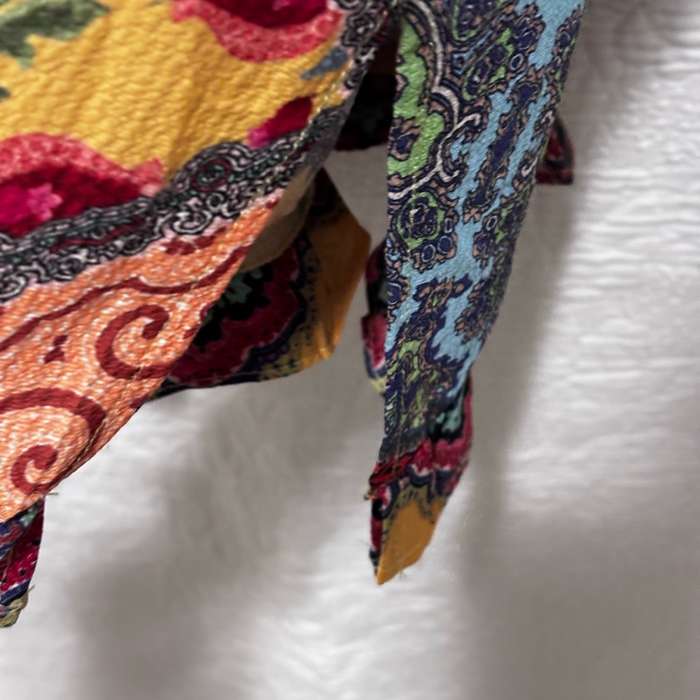 Umgee Multicolor Patchwork Tunic Top - Picture 7 of 11
